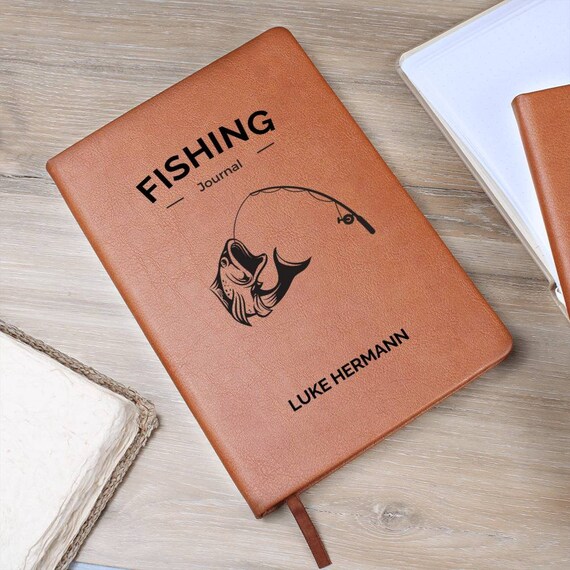 Personalized Fisherman Gift, Personalized Fishing Journal, Fishing Journal Gift for Man, Fishing Lover Gift, Fly Fishing