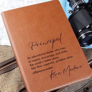 Principal Notebook Gift, Principal Appreciation gift, Principal Gifts, Principal Thank You Gift, A truly Great principal Definition