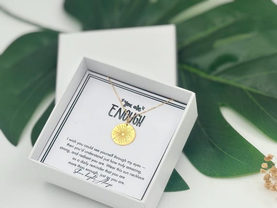 Motivational Self-Love Gift for Best Friend, Inspirational Jewelry, Encouragement Necklace, Friend Necklace,  Support Gift, Tough Times Gift
