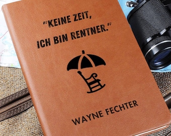 Personalisiertes Ruhestand Journal, Rente Kollegin, Ruhestand geschenk, Renteneintritt Geschenk Abschied Kollegen Frau Mann,