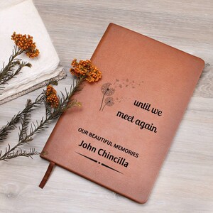 Personalized Memorial Journal, Bereavement Gift,Custom Sympathy Gift- for Loss, Memorial Journal,
