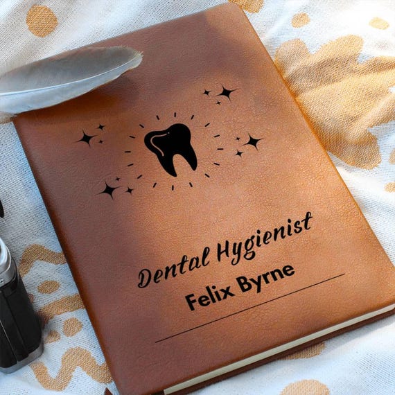 Personalized Dental Hygienist Journal, Dental Assistant graduation, RDH Registered, Dentist Office, RDH LDH, Dentist Tooth Journal,