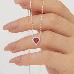 925 Sterlingsilber Herzen Kette, Geschenk für Patenkind zur Einschulung, Zum Schulabschluss Patenkind, Patenkind Schmuck Geburtstag image 2
