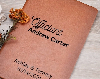 Officiant Thank You Gift, Wedding Officiant Gift, Personalized Officiant Book, Sermon Toast Gift, Wedding Officiant Friend Thank You Gift
