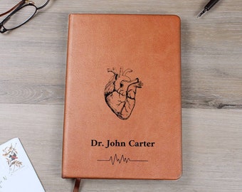 Personalized Cardiologist Journal Gift, Heart Doctor Notebook, Cardiologist Gifts,  Heart Doctor Gifts, Human Hearts Journal
