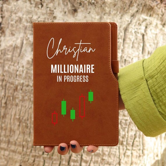 Personalized Day Trader Notebook, Cryptocurrency, Stock Market, Broker, Bull Market, Millionaire in Progress, Investor , Stock Broker Gift