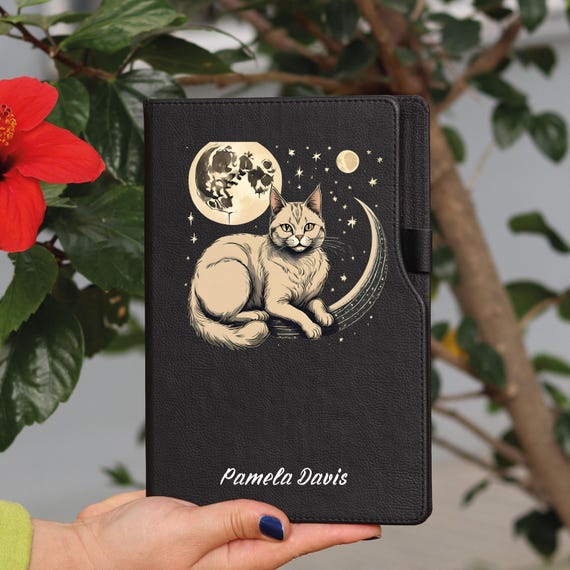 Personalized Cat Lover Writing Journal, Cat Lover Dream Journal, Cat Notebook, Cat Mama Gifts, Poetry Journal, Unique Gifts