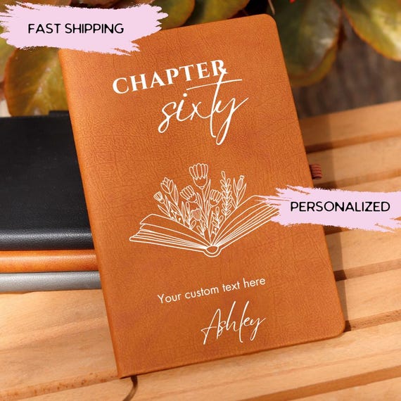 Personalized Sixty Birthday Notebok, 60th Birthday Gift, Sixty Birthday Gift for Her, 60th Birthday Mother, Aunt,  Chapter Sixty Sister Gift