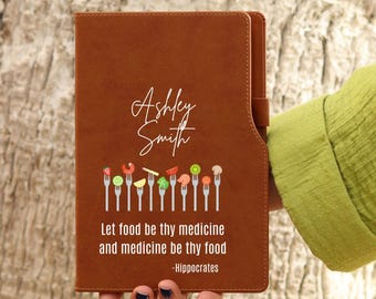 Let food be your Medicine Dietitian Journal,  Nutritionist Gift, Gifts For Nutritionist, Gifts For Food Expert, Registered Dietician Gift