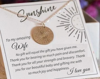 Present till fru, present till nyfödd bebis, present från make till nybliven mamma, present till fru, smycken till gravid fru, presenter till mamma som förlossningsförlossning