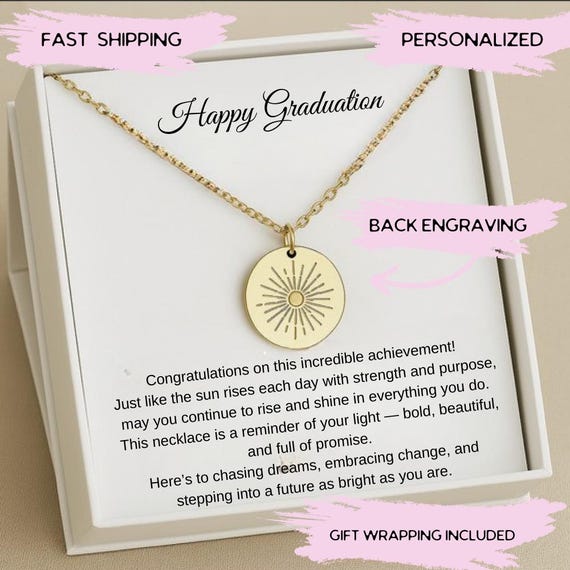 Personalized Graduation Jewelry for Girls, College Graduation Necklace High School Graduation Gifts,  Phd Graduation Gift