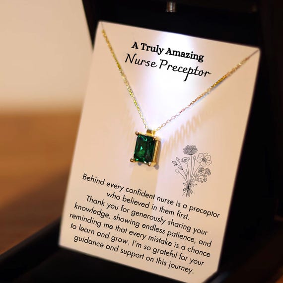 Nurse Preceptor Silver Jewelry, Gift for Preceptor, Nurse Preceptor Appreciation Gift, Preceptor Thank You Gift, Preceptor Nursing RN Gift