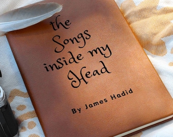 Songs Inside My Head Lyric Journal for Musician, Song Writer Journal Gift, Musician Christmas Gift, Song Lover Gift,