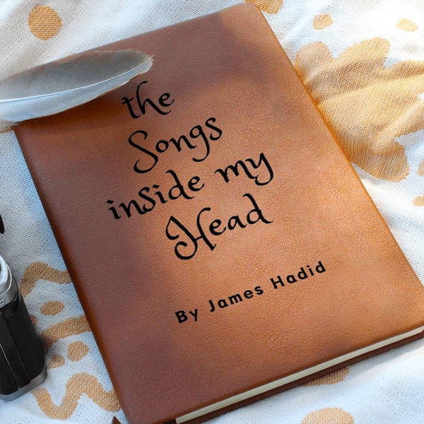 Songs Inside My Head Lyric Journal for Musician, Song Writer Journal Gift, Musician Christmas Gift, Song Lover Gift,