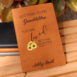 Regalo para la nueva abuela, diario personalizado para los abuelos, regalo para el nieto, libro de recuerdos para la abuela, libro de recuerdos para los nietos, cartas para los nietos,
