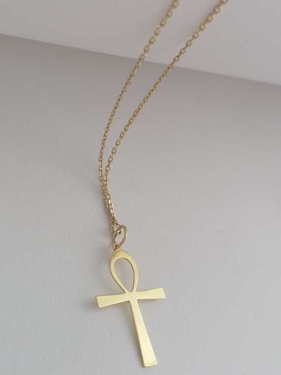 Ankh Necklace, 925 Sterling Silver, Key of The Nile Symbol Cross, Ankh pendant, Key of Life Necklace, Egypthian Ankh Necklace,