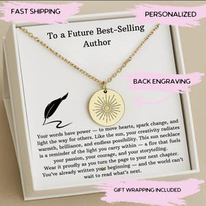 Bestseller-Autor Halskette Geschenk, Schriftsteller Halskette, Autor Silberkette, zukünftige meistverkaufte Autor Geschenk, Geschenke für Schriftsteller