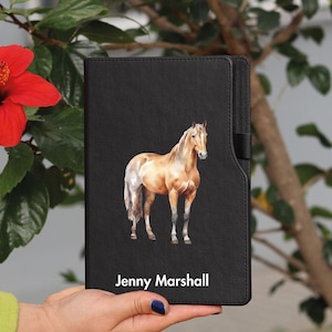 Horse Lover Journal, Horse Trainer Notebook, Personalized Horse Rider Gift, Riding Instructor Gift, Equestrian Journal, Equestrian Gifts