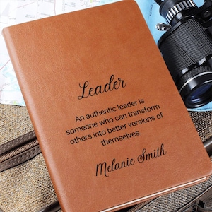 Leader Journal Manager Gift, Principal Journal Gift, Teacher gift, Mentor Gift for Birthday, Boss Gift, Coworker Gift, Troop Leader Journal,