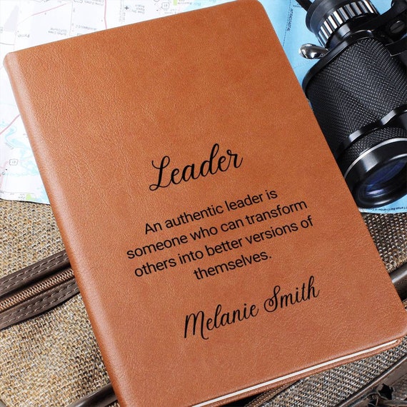 Leader Journal Manager Gift, Principal Journal Gift, Teacher gift, Mentor Gift for Birthday, Boss Gift, Coworker Gift, Troop Leader Journal,
