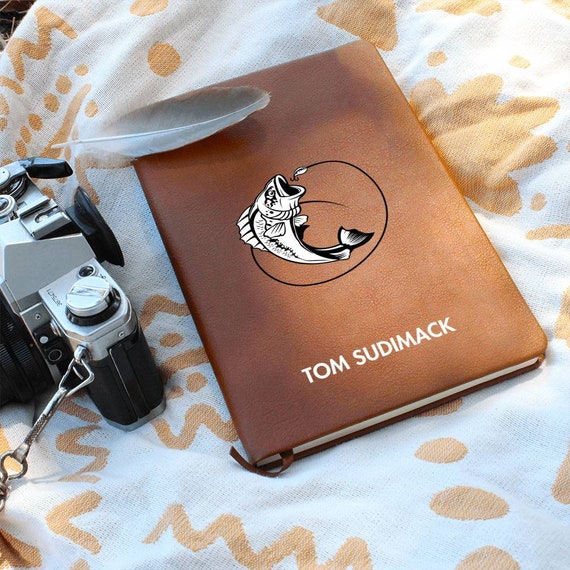 Personalized Fishing Journal, Fishing Journal Gift for Man, Fishing Lover Gift, Personalized Fisherman Gift,