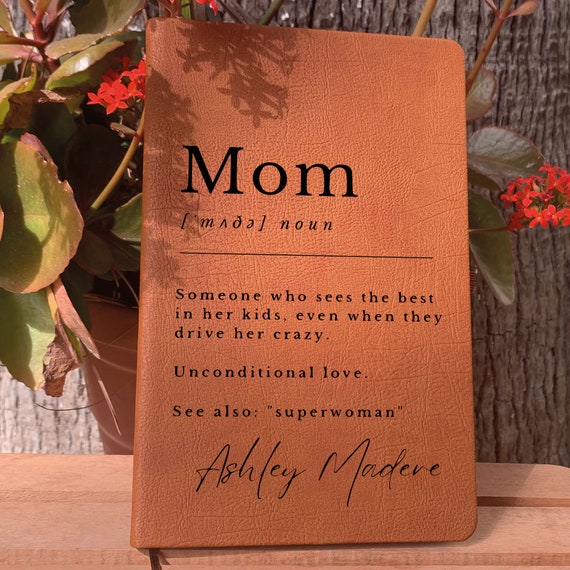 Mother Definition Journal, Meaningful Gift for Mom, Mother Birthday Gift, Mother Retirement Gift, Mother New Year Gift,