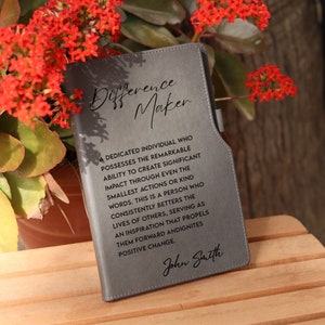 Regalo de agradecimiento para mentores, compañeros de trabajo, jefes, regalos personalizados para líderes, regalos inspiradores, regalos para empleados, regalos para maestros, DNP, RN, regalos CENP