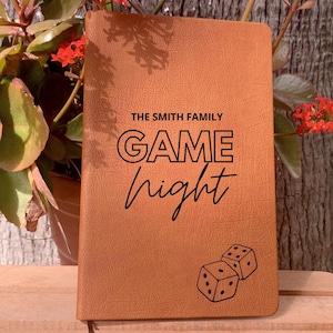 Game Night Score Notebook, Board Game Lover Gifts, Family Game Night Game Score Book, Personalized Game Lover Gift, Family Fun Gift