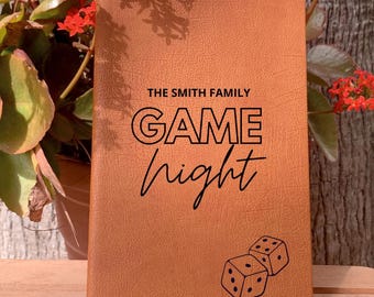 Game Night Score Notebook, Board Game Lover Gifts, Family Game Night Game Score Book, Personalized Game Lover Gift, Family Fun Gift