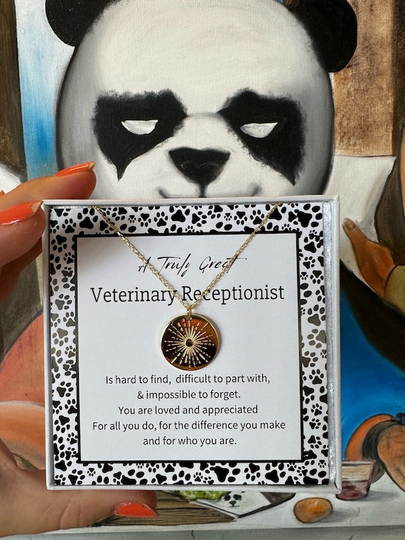 Personalized Veterinary Receptionist Jewelry, Vet Receptionist Gift, Veterinary Reception Thank You Gift, Vet Nurse Gift,