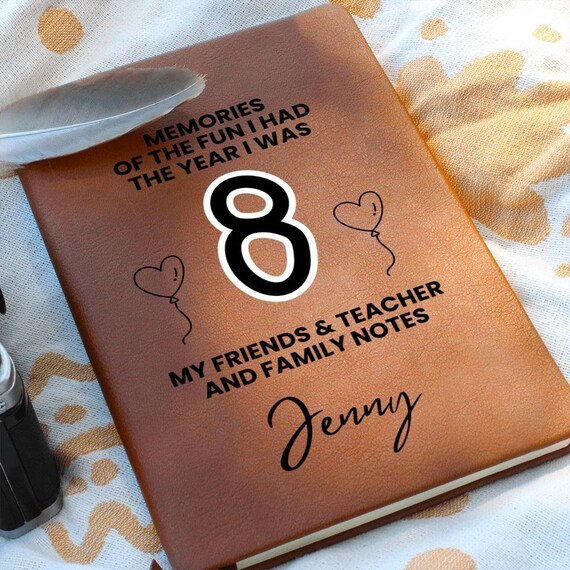 Memory Book for 8th Grade, Middle School Grad Gift for Girls, 8th Grade Graduation Gift For Girls 2025, Personalized 8th Graduation Notes