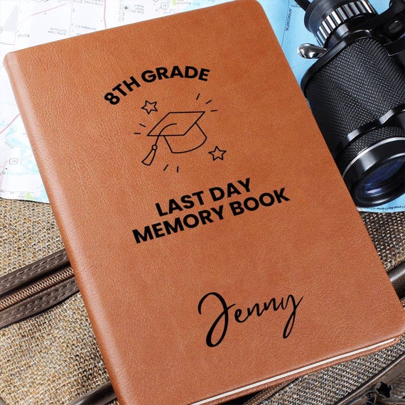 Personalized 8th Graduation Gift, Memory Book for 8th Grade Last Day, Middle School Grad Gift for Girls, 8th Grade Graduation Gift For 2024