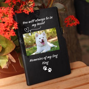 Dog Grief Journal, Loss of Dog Memories Diary, Dog Mom Notebook, Loss of Dog Remembrance Gift, Dog memorial journal, Dog Parents Notebook