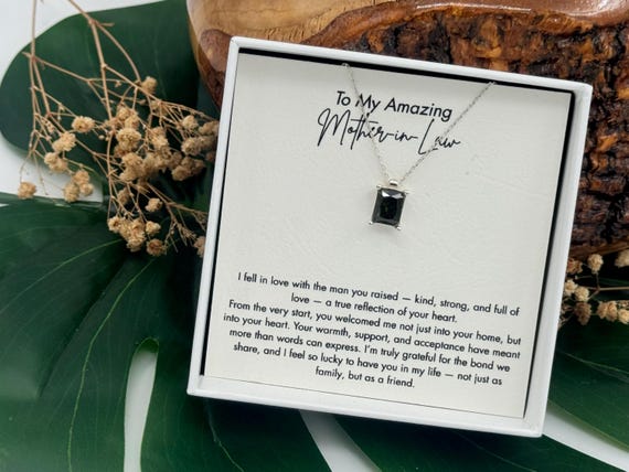 Mother in Law Necklace Gift, Mother in Law Jewelry Gift, Mother in Law Birthday Gift, Mother in Law Christmas Jewelry, Bonus Mom Gift