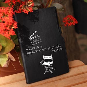 Written And Directed By  Personalized Movie Director Gift, Screenwriter Gifts, Filmmaker Book Directors, Film Teacher Student Notebook