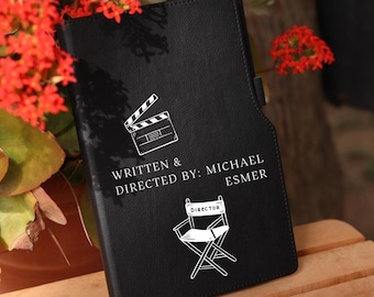 Written And Directed By  Personalized Movie Director Gift, Screenwriter Gifts, Filmmaker Book Directors, Film Teacher Student Notebook