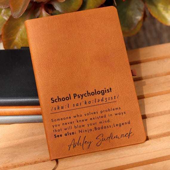 Personalized School Psychologist Journal Gift, School Psychologist Notebook, Counselor Notebook, School Psychologist Appreciation Gift