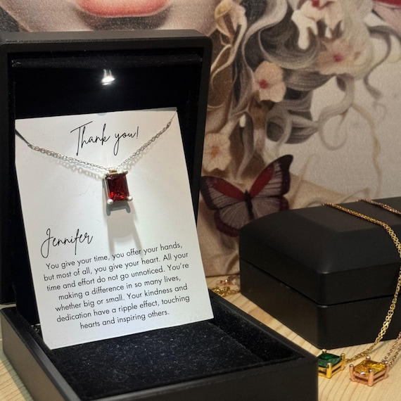 Thank You Necklace for Women, Manager Thank You Gift, Coach, Female Mentor, Gift for Appreciation Womens, Coworker Birthday Gift