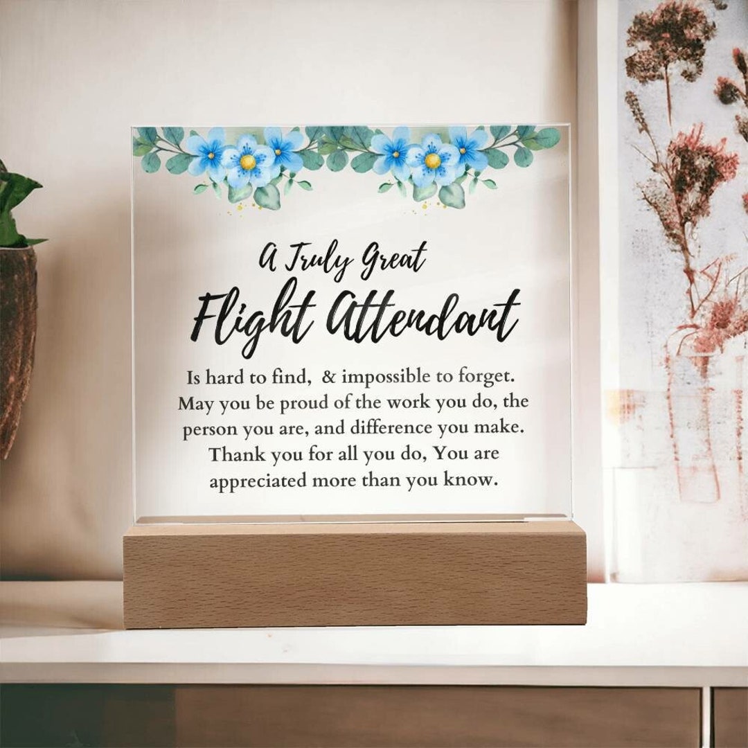 Flight Attendant Thank You Flight Attendant Appreciation for Etsy