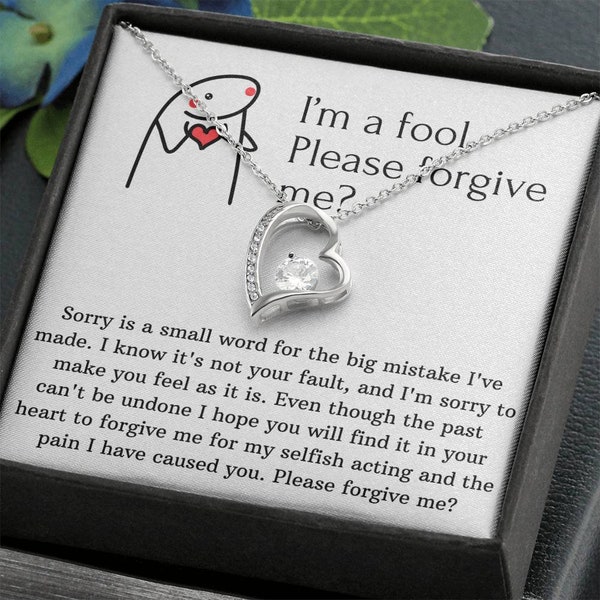 I'm Sorry Gift For Her, Gift to Say Your Sorry, Apology Jewelry, Sorry For Hurting You, Forgiveness Gift for her Apology Gift for Partner