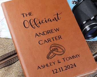 Wedding Officiant Gift, Personalized Officiant Book, Wedding Pastor Gift, Officiant Thank You Gift, Wedding Officiant