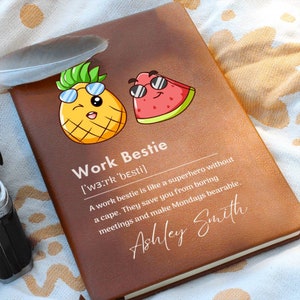Cadeau de meilleure amie au travail, journal personnalisé pour meilleure amie de travail, cadeau drôle de meilleure amie de travail, cadeau d'anniversaire d'un ami de travail, cadeau de départ d'un collègue,