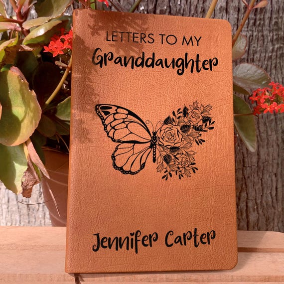 Letters to my Granddaughter Notebook, New Grandma Gift, Grandma Keepsake, Personalized Granddaughter Gift from Grandma, Granddaughter Memory