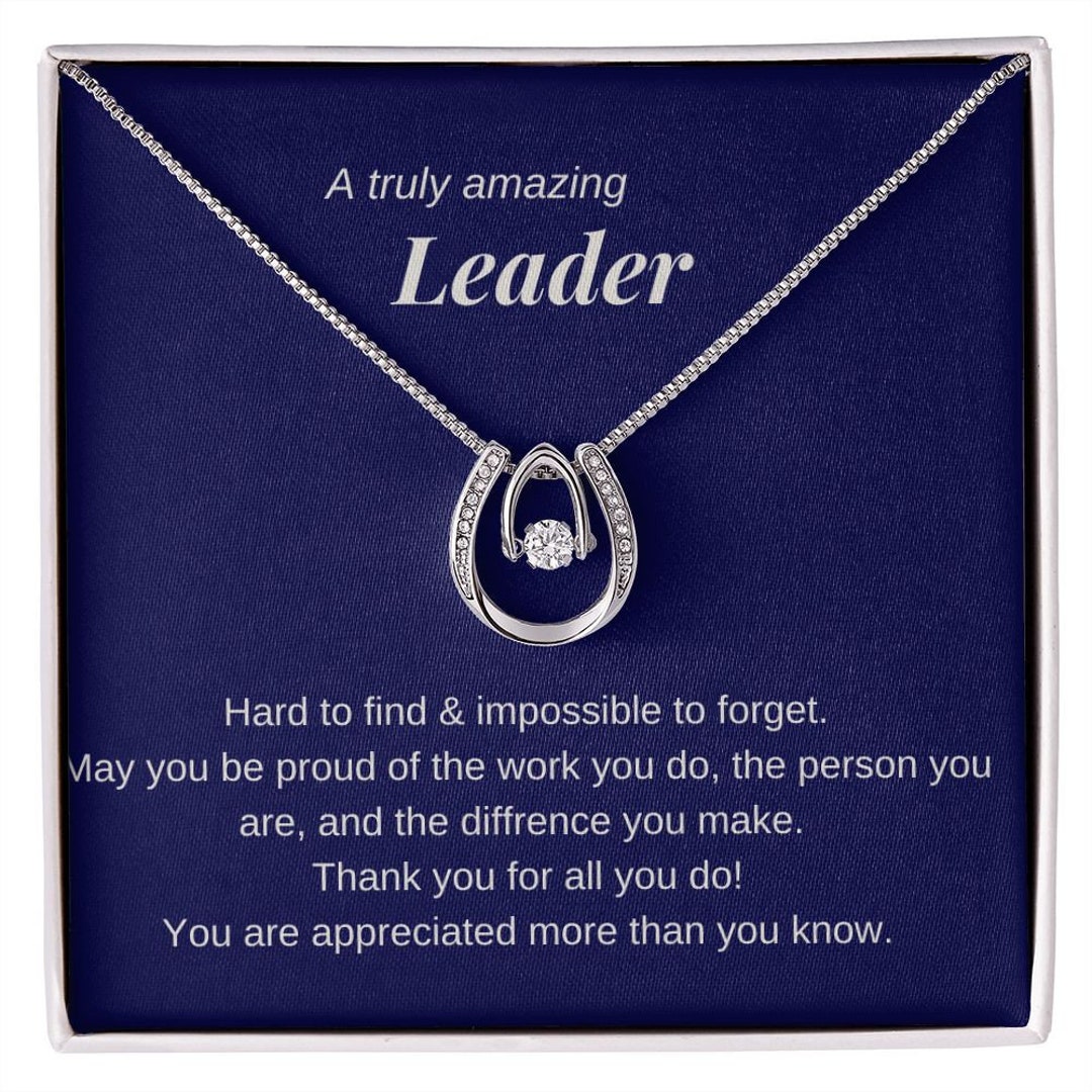 Leader Appreciation Gift, Leader Christmas Necklace, A Leader