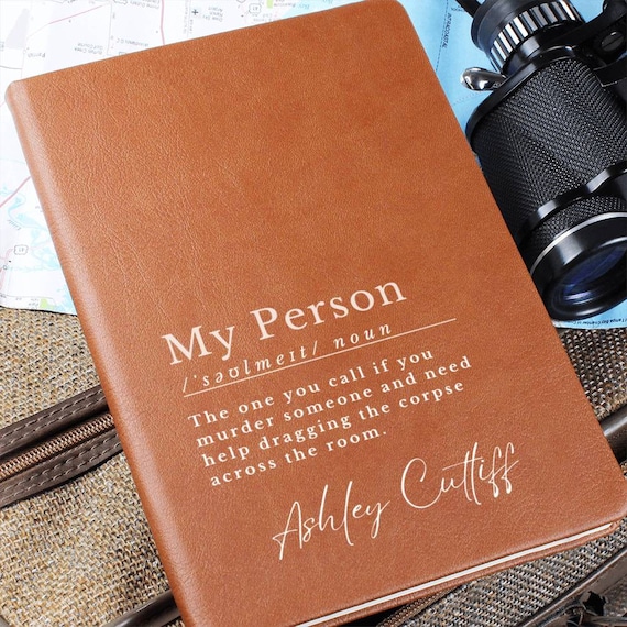 Unique My Person Gift, Gift For Sister, Bridesmaid Gift, Greys Anatomy Journal, Cristina To My Meredith, BFF Gift