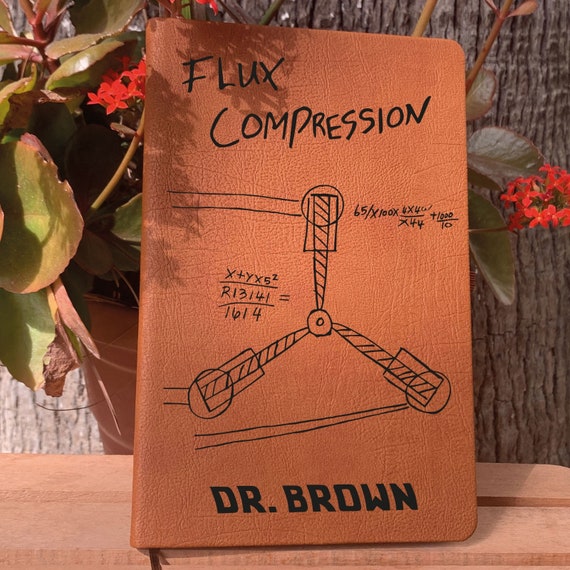 Back to the Future Flux Capacitor Journal, Back to the Future Movie Lover Personalized Journal, BTTF Gift, Gift for Time Movie Fans