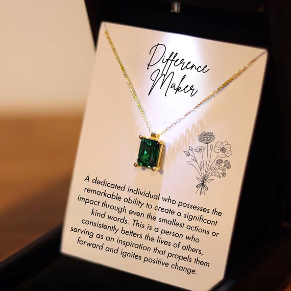 Leader Appreciation Gift, Female Difference Maker Gift, Mentor Necklace, Women Appreciation Gift, Women Thank You Gift, Boss Thank You Gift