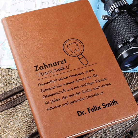 Personalisierter Zahnarzt-Journal, Zahnarztgeschenk, Personalisiertes Zahnarztgeschenk, Zahnarzt Geschenk,