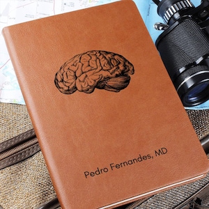 Personalized Neurologist Gift, Neurology Graduation Gift, Anatomy brain journal, Medical Doctor Gift, Anatomy Notebooks, Brai