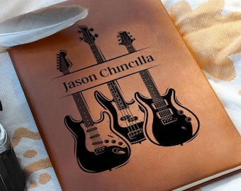 Lyric Journal, Personalized Musician Gift, Song Writer Lyric Notebook, Music Notebook Songwriting, Guitar, Custom Songwriters Notebook